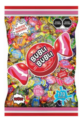 Goma De Mascar Chicle Bubli Bubli Surtido Con 170 Piezasfull