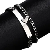 Comprar Regalos De Pareja Pulseras Pareja Acero De Titanio Imanes 2p