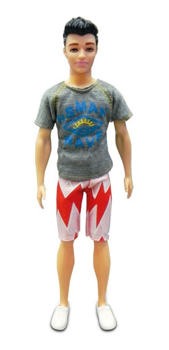 Muñeco Articulado Kevin 30 Cm Ropa Fashion C