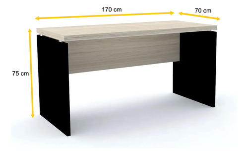Mesa P/ Escritório 170x70 Pandin Pe40 - Nogueira Nogueira
