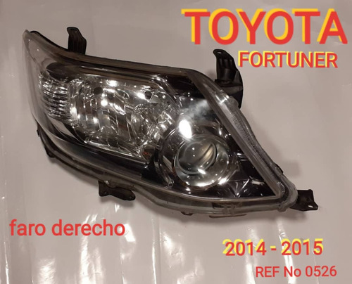 Faro Derecho Toyota Fortuner 2014/2015