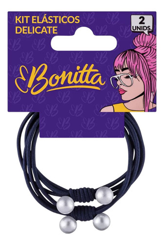 Kit 2 Elásticos De Cabelo Feminino Xuxinha Fina Bonitta