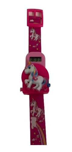 Reloj De Pulso Digital Infantil Unicornio Click