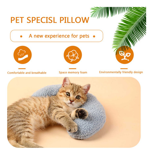(bl) Almohada De Peluche En Forma De U Para Cuello De Cachor