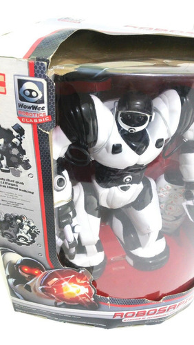 Juguete Robosapien Humanoide Woowee Con Control Remoto. Color Blanco Con Negro
