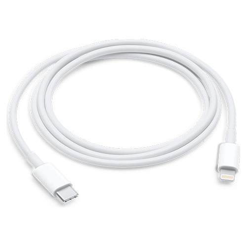 Cable Usb Tipo C A Lightning Apple Para iPhone Color Blanco