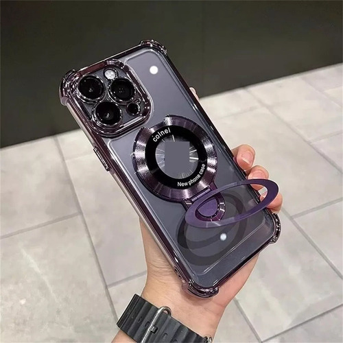 Capa Protetora Para Iphone16/15/14 Com Anel Invisível