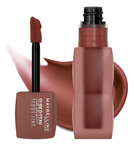 Maybelline Super Stay Teddy Lip Tint, Lápiz Labial Mate
