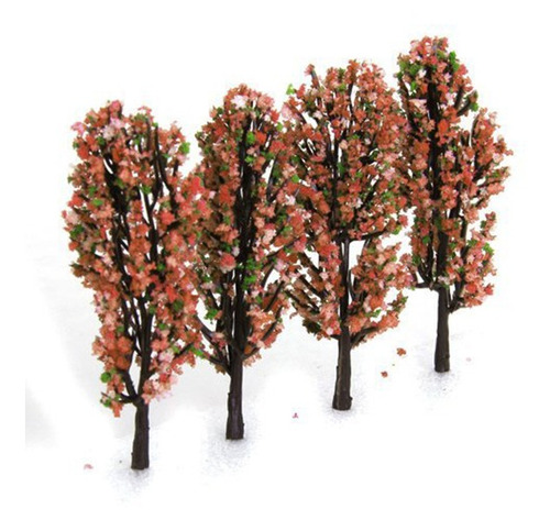 20pcs 3,3 Polegadas Paisagem Verde Paisagem Modelo Pêssego Á