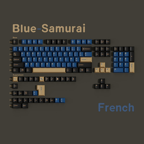 Keycaps Pbt Profile Samurai Set Key Caps Free