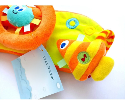 Imagen 2 de 6 de Juguete Peluche Para Bebe Cochecito Cuna Chifle Volante Aros