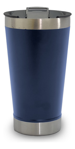 Copo Térmico Cerveja Chopp Café Com Tampa Abridor Inox 473ml