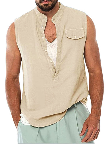 Suéter Casual Liso Con Cuello En V Para Hombre, Mangas De Al