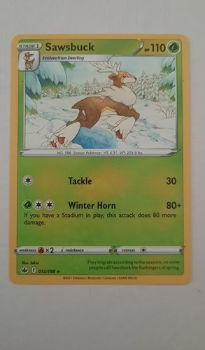 Sawsbuck 012/198 Carta Pokemon