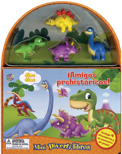 Mini Divertilibros: ¡Amigos Prehistoricos!, de Clayton, Laurel. Editorial Phidal, tapa dura en español, 2020