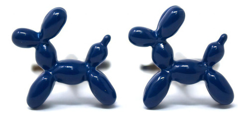 Mancuernillas Gemelos Diseños Originales Para Hombre Sarosa Color Azul Globo Perro