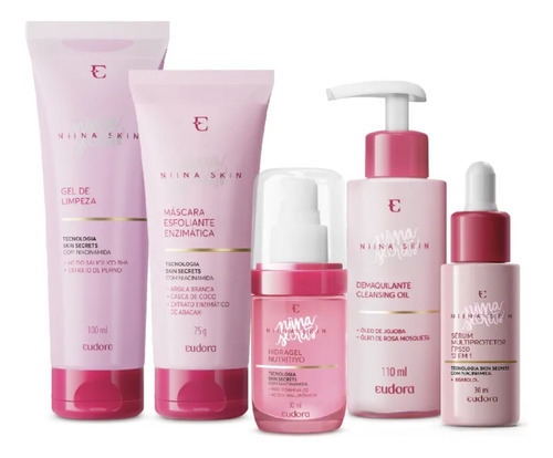 Kit Cuidados Faciais Niina Skin Secrets Tratamento Diurno