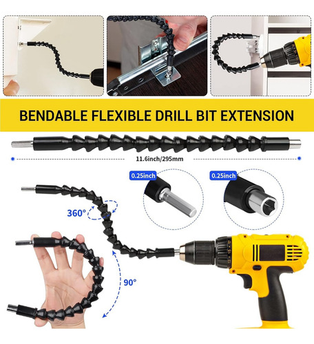 Juego De Extensión De Brocas Flexibles De 31 Piezas, Ángulo