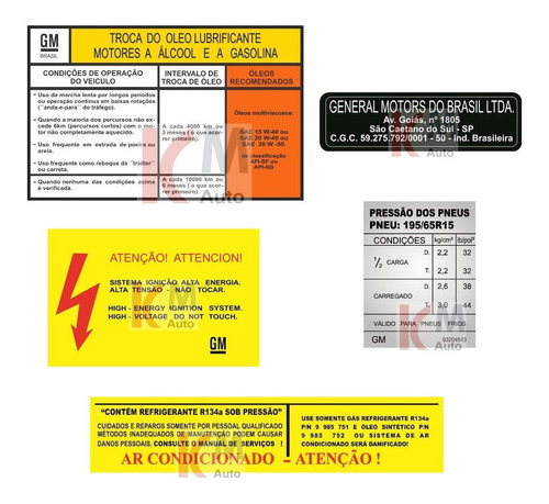 Kit Adesivos Instruções Omega Motor 4.1 1992 À 1997