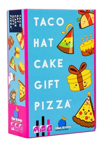 Taco Hat Cake Gift Pizza Juego De Mesa  Blue Orange