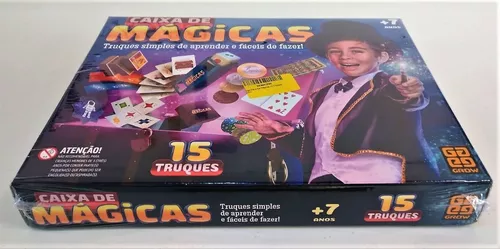 Jogo Infantil Super Mágicas Aprenda Os Truques Mágico Cartas - R$ 20,09