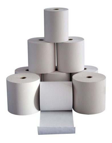 Pack 10 Rollos De Papel Térmico 80 X 14 Metros , 48 Grs.