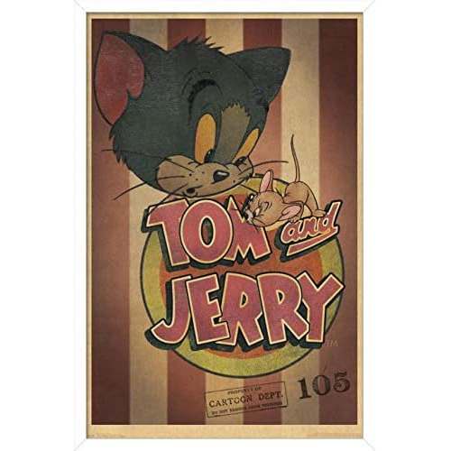 Póster De Pared De Tom Y Jerry Rayas, 14.725 Pulgadas ...