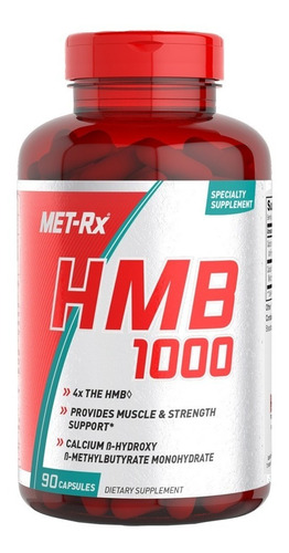 Hmb 1000mg X90 Caps. De Met-rx - Músculo Puro Y Definido !!