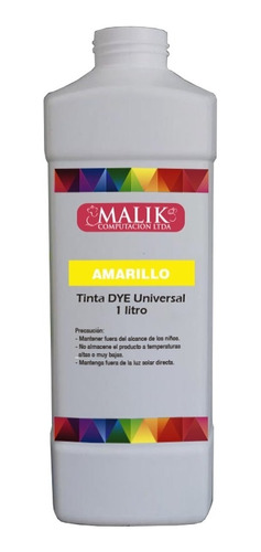 Tinta Amarillo 1 Lt + Botella T544 Para Epson Ecotank L5290