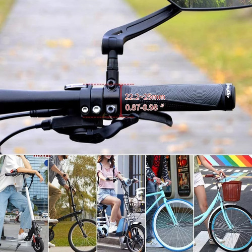 Bicicleta Retrovisor Ajustable Con Gran Lente De Bicicleta