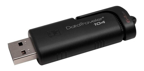 Pendrive Kingston DataTraveler 104 DT104 64GB 2.0 negro