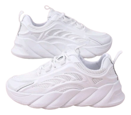 Tênis Feminino Branco Respirável Usado