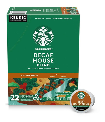 Starbucks Capsulas De Cafe Descafeinado Individual 22 Pack