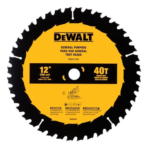 Disco De Serra Circular 305x40 Dwa11240 Madeira Dewalt