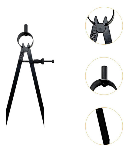 Divisor De Metal, Divisor De Punta Fina, Brújula 6 Pulgadas