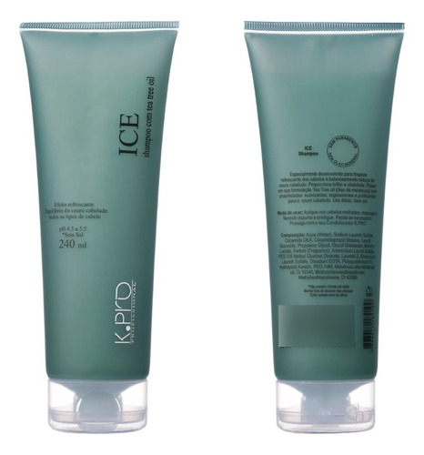 Kpro Ice Shampoo Sem Sal Limpeza Refrescante 240ml