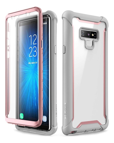 Funda I-blason Ares Galaxy Note 9 Protector Pantalla Rosa Rosa.