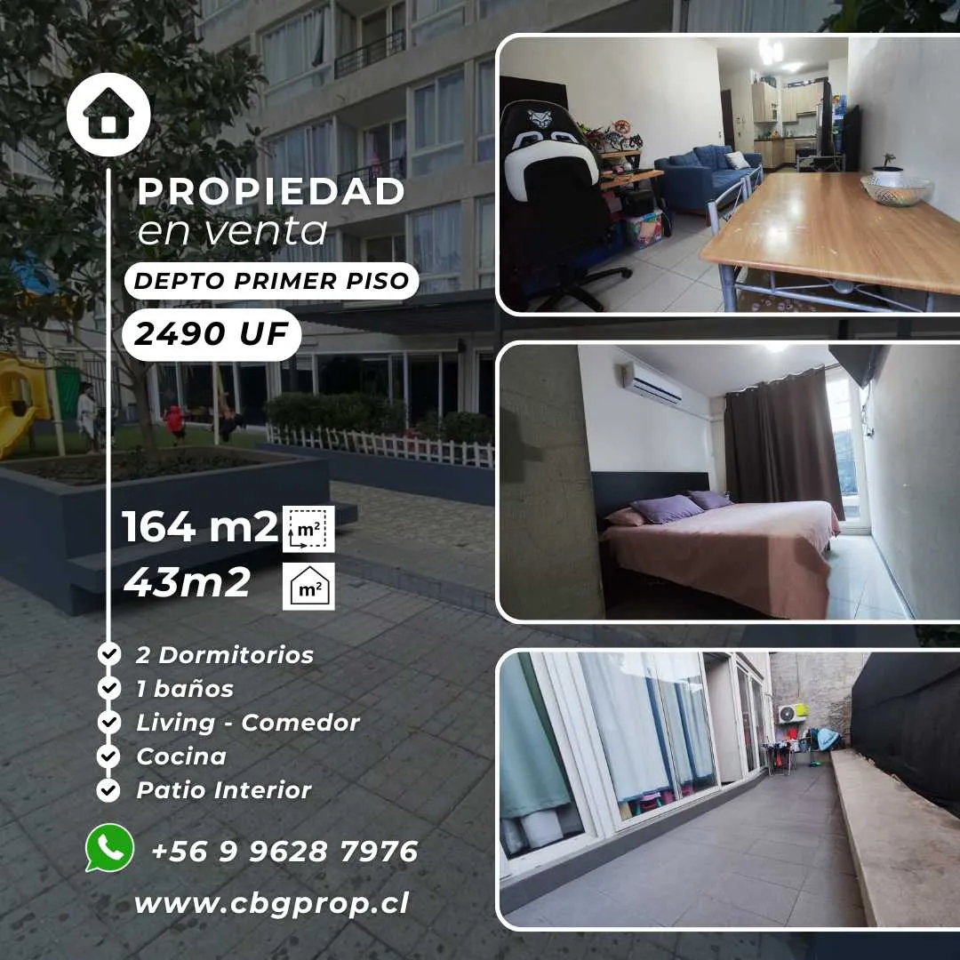 Imagen 2 de 18 de Gran Oportunidad Depto / Patio M Hospitales (86571)