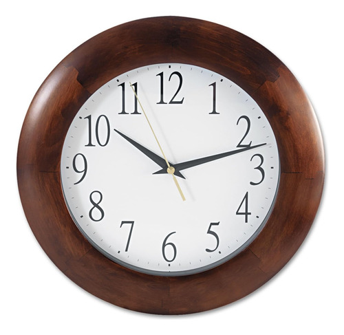 Universal Unvin. Reloj De Madera Redonda - Cherry