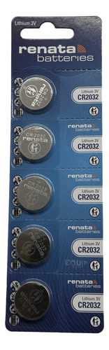 Combo 10 Pilas Boton Cr2032 Renata 3v Reloj Alarma Control