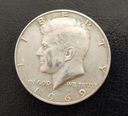 Moneda - Medio Dólar #2 - Kennedy 1969 -  Plata .400