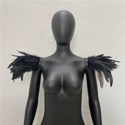 Aa Charretera De Hombro, Chal De Plumas Unisex Para