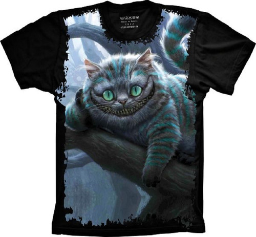 Camiseta Plus Size Legal - Gato De Cheshire