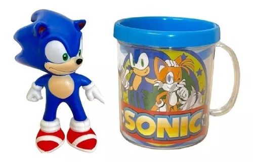 Kit 3 pins personagens Sonic multicor, SEGA