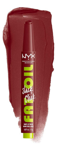 Brillo En Gloss De Labios, Fat Oil Slick Click Nyx Cosmetics Acabado Brillante Color In A Mood