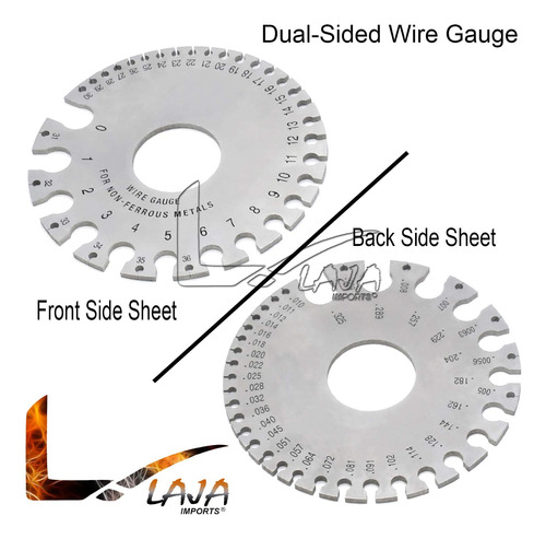 Laja Imports Medidor Alambre Acero Inoxidable Doble Cara No