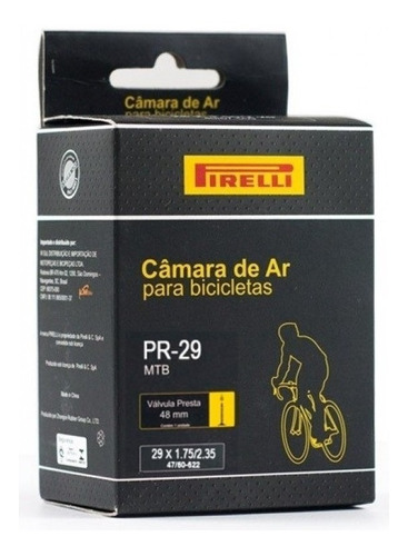 Imagem 1 de 1 de Camara De Ar Pirelli Mountain Bike 29 X 1.75/2.35 48mm Pr-29