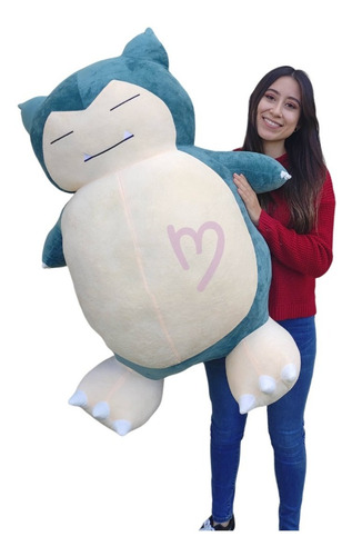 Imagen 2 de 3 de Peluche De Snorlax Pokemon Gigante Importado 100cm