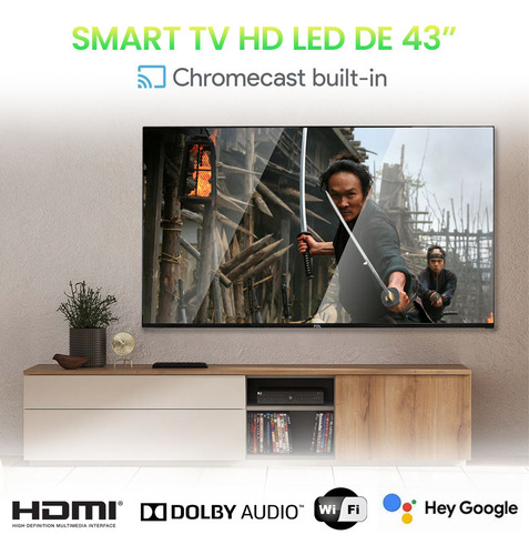 Fol Ft-43g2 Televisor 43 Fullhd Smarttv Googletv Bluetooth