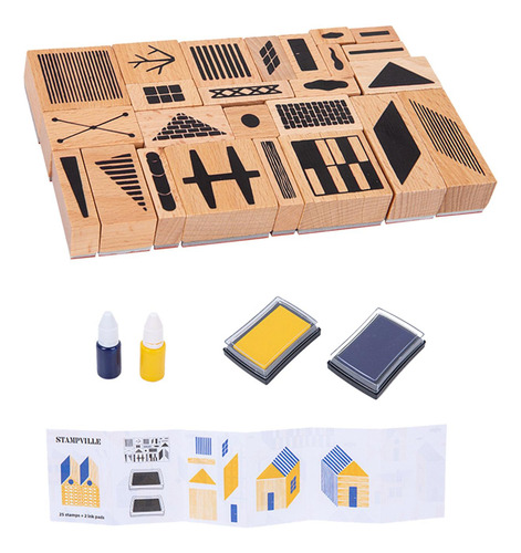 Juego De Sellos De Madera Habilidad Fina Educativa Para